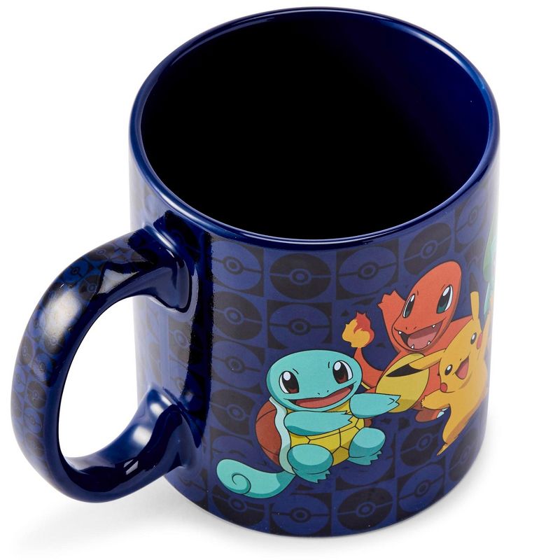 Just Funky Pokémon Original Generation One Starters Coffee Mug | Features Pikachu & More, 3 of 7