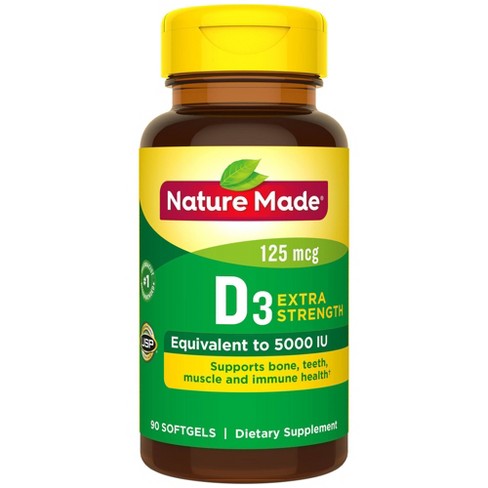 Nature Made Vitamin D3 Dietary Supplement Softgels