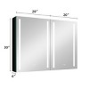 Surface Mounted Medicine Cabinet,LED Wall Hung Medicine Cabinet,Bathroom Cabinet With Mirror And Light,Medicine Cabinet With Mirror-The Pop Home - 4 of 4