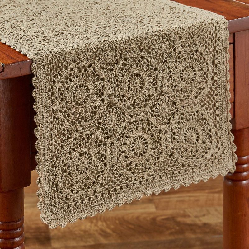 Park Designs Lace Table Runner - 36"L - Oatmeal, 2 of 5