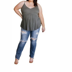 Women's Never Not Loving V-Neck Cami - mittoshop - 1 of 4