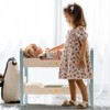 ROBOTIME Baby Doll Bunk Bed, Wooden Doll Bed Cradle,18-Inch Doll Crib,Stackable Doll Bed,Fits Girl Dolls, Blue, 21.7''*11.9''*10.83'' - 2 of 4