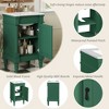 18"W Bathroom Vanity with Ceramic Sink, Freestanding Small Bathroom Sink Cabinet with Adjustable Shelf - ModernLuxe - 3 of 4