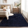 Fluffy Bedroom Area Rug Washable Soft Shag Large Living Room Rug with Non-Slip Backing Plush Fuzzy Nersery Modern Solid Color Throw Carpet - 2 of 4