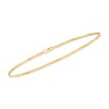 Pure Collection by Ross-Simons 1.5mm 14kt Yellow Gold Herringbone Anklet Size 10 - 2 of 4