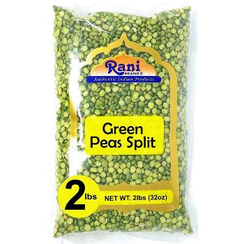 Green Peas Split Dried (Vatana, Matar) - 32oz (2lbs) 908g - Rani Brand Authentic Indian Products