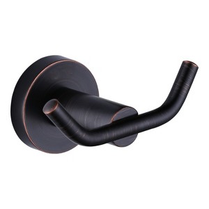 WOWOW Double Robe Hook 304 Stainless Steel in Brushed Nickel - 1 of 4