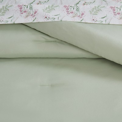Jessica Simpson Felicity Sage Green Floral Queen 8-Piece Bed in a Bag — фото 5