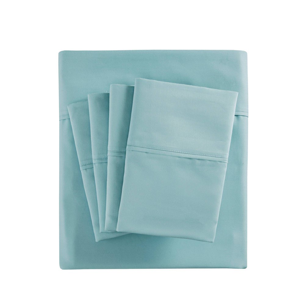 Photos - Bed Linen Cotton Blend 6pc Sheet Set 800 Thread Count  Aqua(Queen)