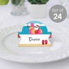 Big Dot of Happiness Tropical Christmas - Beach Santa Holiday Party Tent Buffet Card - Table Setting Name Place Cards - Set of 24 - 2 of 4