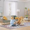 Rugs Machine Washable Area Non-Slip Stain Resistant Rug, Kids & Pets Friendly, Vintage Boho Carpet, Low Pile Indoor Rugs - 4 of 4