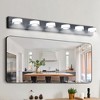 DAKAFUL LED Bathroom Vanity Light, with Multi 360° Rotatable Acrylic Up&Down Heads, Stepless Dimmable Wall Lights Over Mirror,for Bathroom/Bedroom - 2 of 4