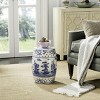 Ocean Jewel Garden Stool - ACS4555 - Indoor/Outdoor - Blue - Safavieh - 2 of 3