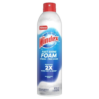 Windex Fast Shine Foam Glass Cleaner