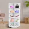 YIYIBYUS White Free Standing 360° Revolving Shoe Organizer for Entryway, 5 Tiers - 2 of 4