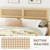 Angel Sar Full Size Bed Frame With Rattan Headboard, Boho Storage Bed with Two Drawers, Platform Bed - 4 of 4