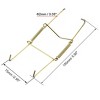 Unique Bargains U Type Zinc Plated with Tip Protectors Invisible Wall Decorative Hooks 2 Pcs - 2 of 3