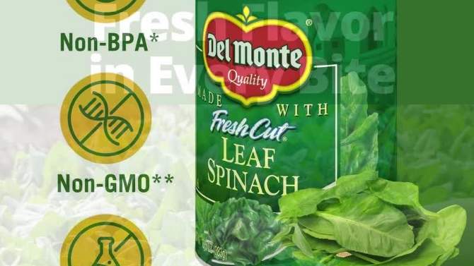Del Monte Spinach - 13.5oz, 2 of 7, play video