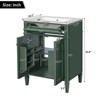 Okak Modern Freestanding Bathroom Vanity with Sink Combo,Solid Wood Bathroom Storage Cabinet with 2 Doors & Tip-out Drawer - 4 of 4