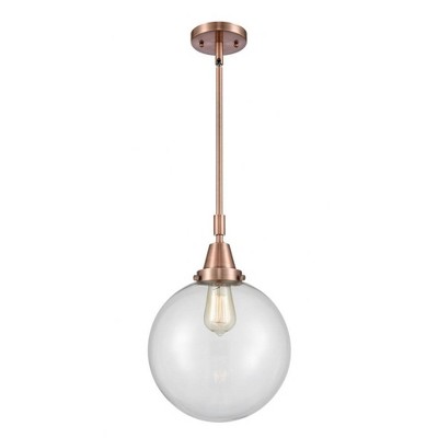 Beacon - 1 Light Stem Hung Mini Pendant In Industrial Style-14.13 Inches Tall and 10 Inches Wide