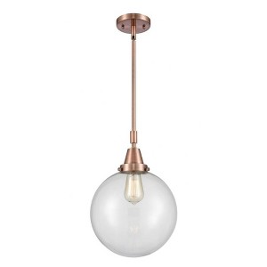 Beacon - 1 Light Stem Hung Mini Pendant In Industrial Style-14.13 Inches Tall and 10 Inches Wide - 1 of 1