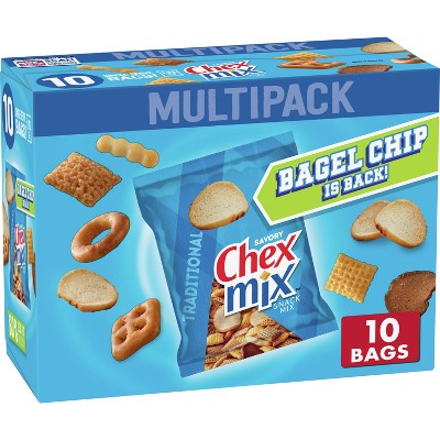 Chex Mix Traditional Snack Mix Bags - 17.5oz/10ct