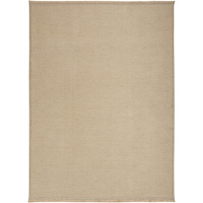 Nourison Washable Jute 3'11" x 5'11" Natural Modern Indoor Rug