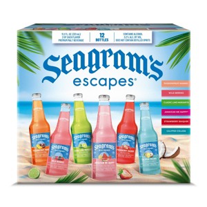 Seagram's Escapes Malt Beverage Variety Pack - 12pk/12 fl oz Bottles - 1 of 4