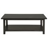 Kumasinova 47.25" Farmhouse Coffee Table,Rectangular Center Table with Open Storage Shelf for Living Room,Office,Bedroom - 2 of 4