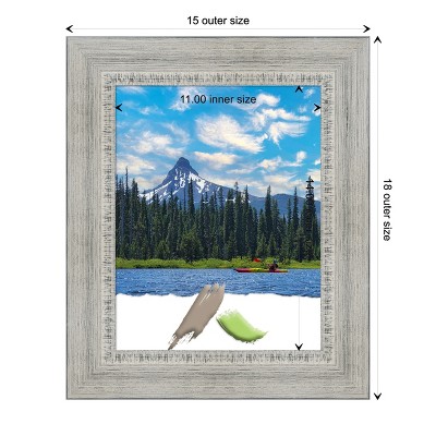 Rustic White 11x14 Distressed Wood Wall Frame