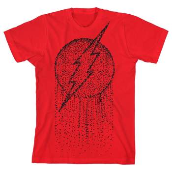 Flash Splatter Logo Boy's Red T-shirt