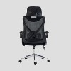 Techni Mobili Essential Ergonomic Office Chair with Headrest and Lumbar Support Black - 4 of 4