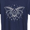 Women's - Instant Message - Grey Bat Short Sleeve Graphic T-Shirt - 2 of 4