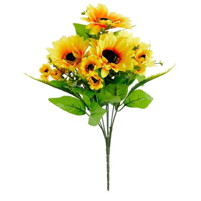 Sunny Delight Tabletop Artificial Sunflower Arrangement