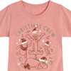 Girls' - Winnie the Pooh - Tigger, Pooh, Eeyore, & Piglet Christmas Crew Fitted Short Sleeve Graphic T-Shirt - 2 of 4