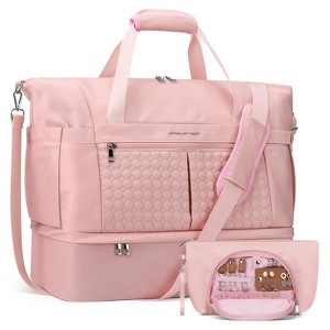 Generic Gym Bag for Women,40L Travel Duffel Bag with Shoes Compartment - 1 of 4