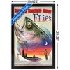 Trends International James Mazzotta - Bass Fly Fish Framed Wall Poster Prints - 3 of 4