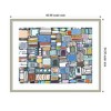Kate and Laurel Framed Art Newsprint Horizontal by Leah Nadeau, 42x34, Florence Silver - 2 of 4