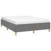Bed Frame Dark Grey Fabric, Plywood, Engineered Wood Full - 4 of 4