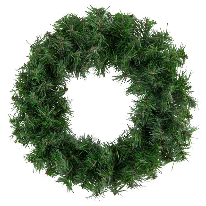 Northlight 12" Unlit Mini Canadian Pine Artificial Christmas Wreath, 1 of 6