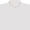 Black Bow Jewelry 1.9mm 14k Yellow Gold Diamond Cut Round Wheat Chain Necklace - 2 of 4