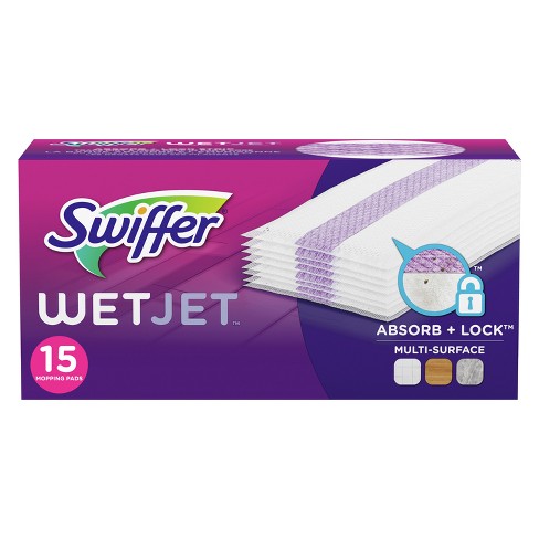 Swiffer Wetjet Multi-surface Floor Cleaner Spray Moping Pads Refill -  Unscented - 15ct : Target