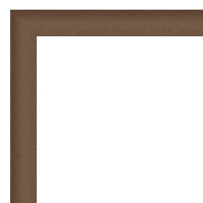 Elegant Brushed Bronze Narrow Wood Wall Picture Frame