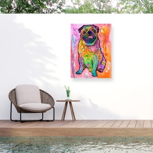 "Pugs & Kisses" Outdoor Canvas - 1 of 4