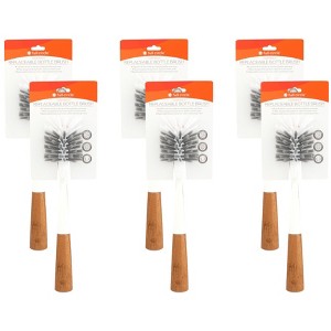 Full Circle Home Clean Reach Replaceable Bottle Brush White - Case of 6/1 ct - 1 of 4