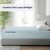 Kickoff 300 Thread Count 100% Organic Bamboo Viscose Fitted Sheet Only, Extra Deep Pocket, Cooling & Breathable, Double Stitching, Bedding Sheet - 4 of 4