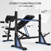 FLYBIRD Olympic Adjustable Weight Bench, with Bench Press Rack, Leg Extension and Leg curl, for Home Gym Workout - 2 of 4