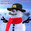 iMountek"16Pcs Snowman Decorating Kit with Hat, Scarf, Eyes, Mouth, Nose for Winter Party & Christmas Decor"MultiColor - 3 of 4
