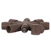 Vickerman Single Mold LED Set Brown Coaxial 8-Way Splitter 2/Bag, CSA/us Listed. - 3 of 4