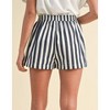 Women's Stripe Twill Denim Short - AnnieWear - 2 of 3